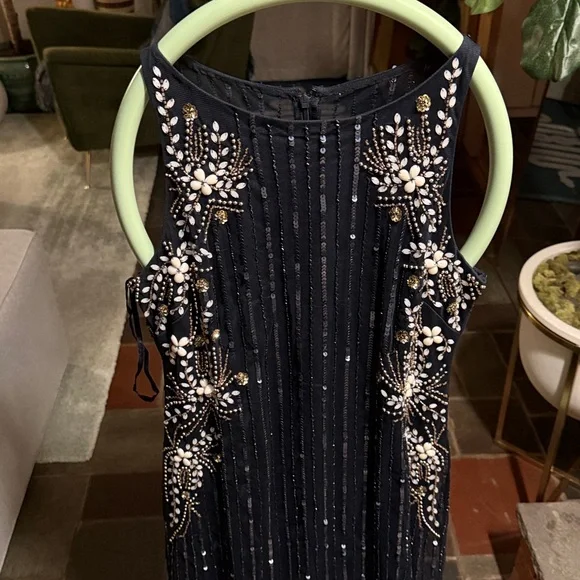 Adrianna Papell Navy Blue Dress - Picture 5 of 7